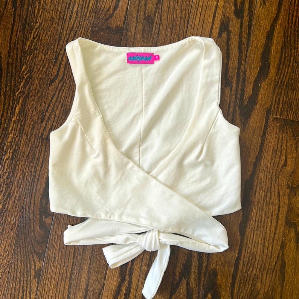 wrap up crop top